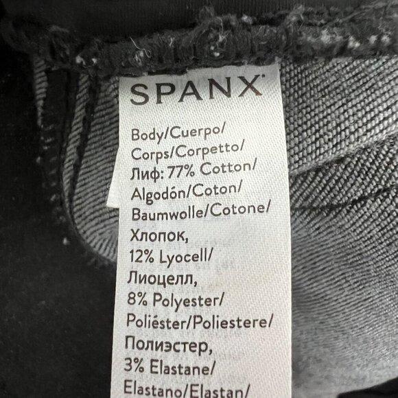SPANX by Sara Blakely Womens Pull On Skinny Jeans Faded Black Size Small - Picture 9 of 9